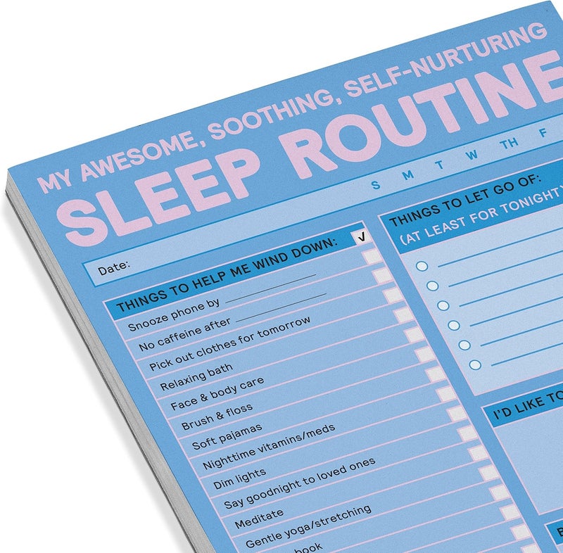 Knock Knock Sleep Routine Pad: My Awesome, Soothing, Self-Nurturing Sleep Tracker & Sleep Checklist, 6 x 9-inches (12639) - Image 3
